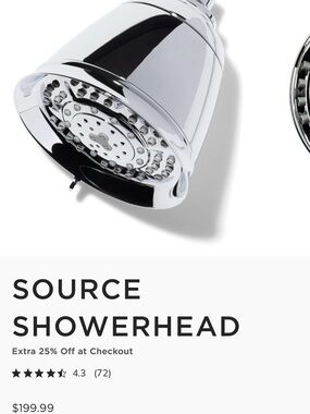 T3 Source Showerhead & 4 Filters